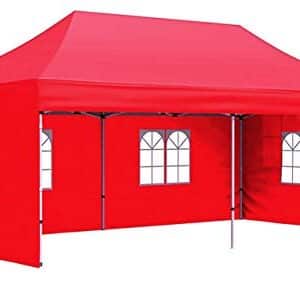 10 x 20 ft Regular Quality Canopy Gazebo Tent (36Kgs, 420D Fabric) With European Side Covers
