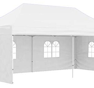 10 x 20 ft Semi Premium Quality Canopy Gazebo Tent (42Kgs, 840D Fabric) With European Side Covers (Heavy Duty)