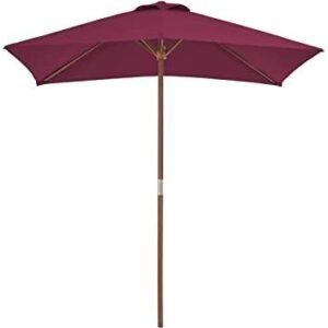 Wooden Centre Pole Square Umbrella