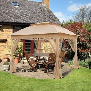 11 x 11 ft Pop Up Instant Gazebo tent with Mosquito Netting