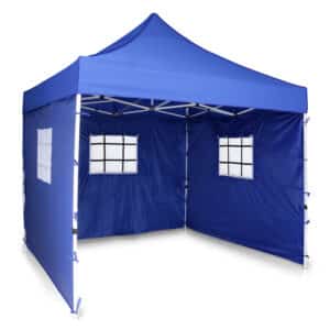 10 x 10 ft Extra Premium Quality Canopy Gazebo Tent (33Kgs , 840 D fabric) With Netted Side Covers (Heavy Duty)