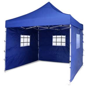 10 x 10 ft Semi Premium Quality Canopy Gazebo Tent (24Kgs , 840D fabric ) With Netted Side Covers (Heavy Duty)
