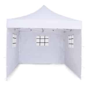 10 x 10 ft Regular Quality Canopy Gazebo Tent (21Kgs , 420D fabric with Netted Side Covers