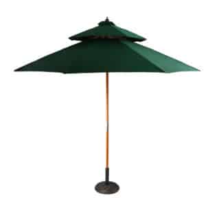 Wooden Double Deck Umbrella +22 kgs base