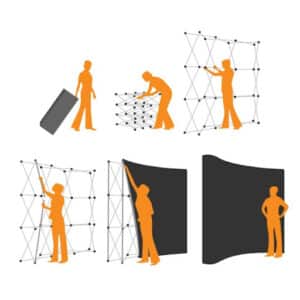 Portable Exhibition kit with Podium trolley