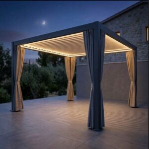 10 x 13 ft Louvered Pergola Awning